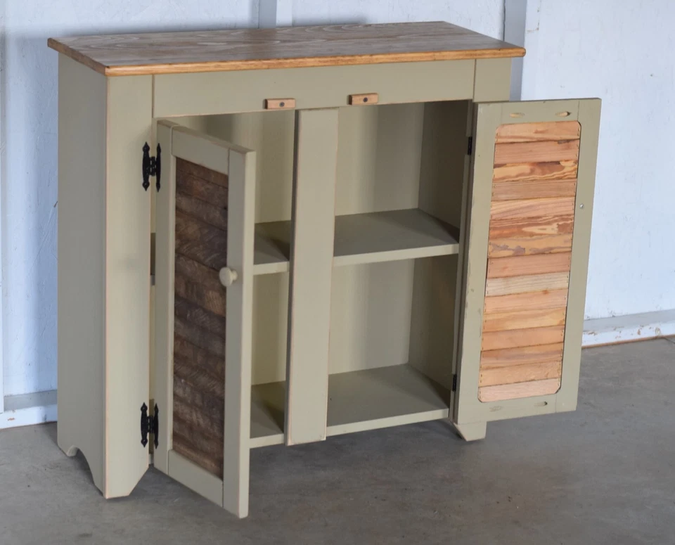 Armario rústico primitivo | Mueble pasillo | Amish hecho a mano Foto 3 de 4