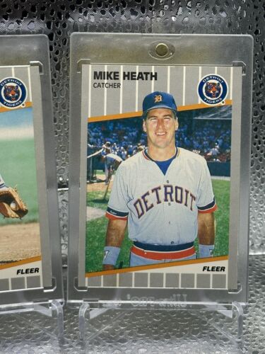MIKE HEATH TOM BROOKENS 1989 Fleer Wrong Backs Error Pair TIGERS - Picture 3 of 6
