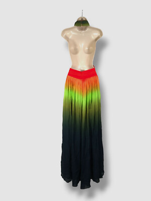 elie saab silk maxi dress Elie Saab Silk Maxi Dress | Green