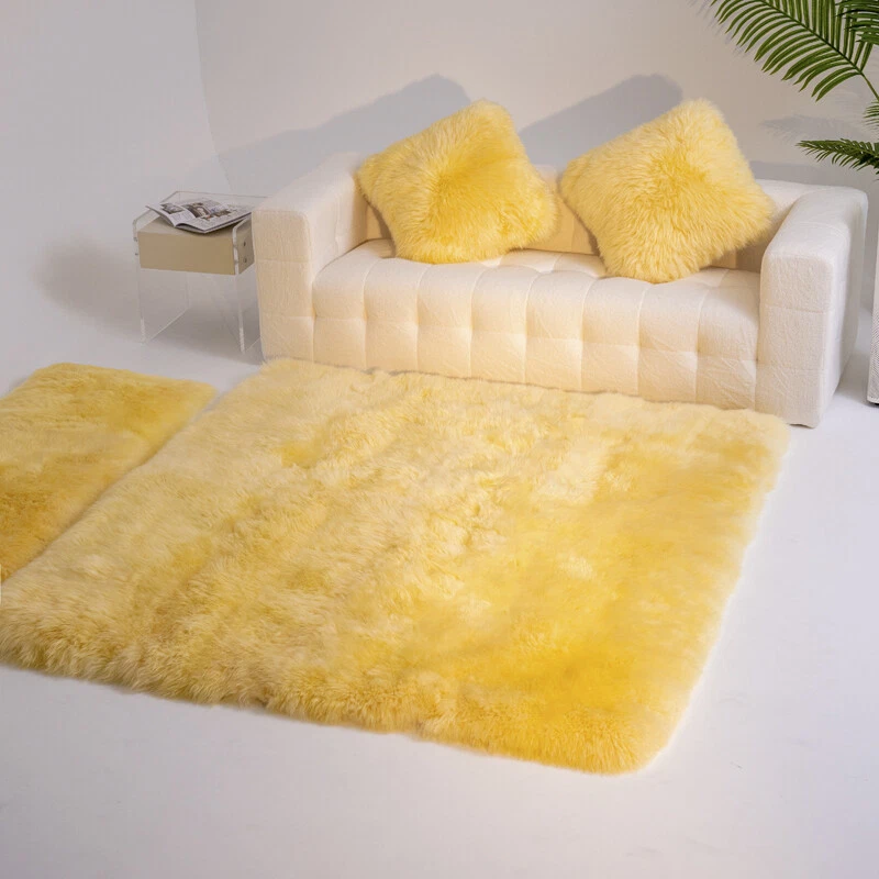 100% Pure Sheepskin Bed Mat Queen King Bed Cover Warm Australian Wool Blanket - Image 2 of 4