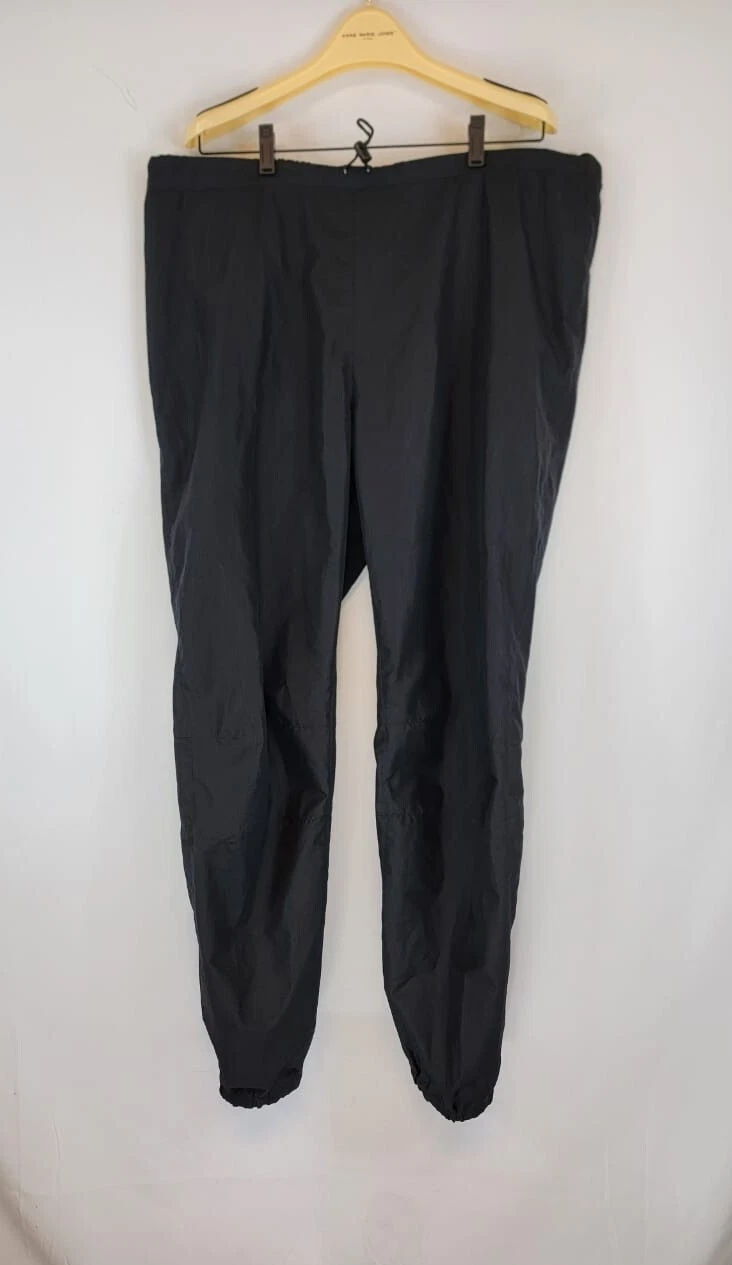 Patagonia Waterproof Rain Pants Black Windbreaker Hiking Men's XL Lightweight