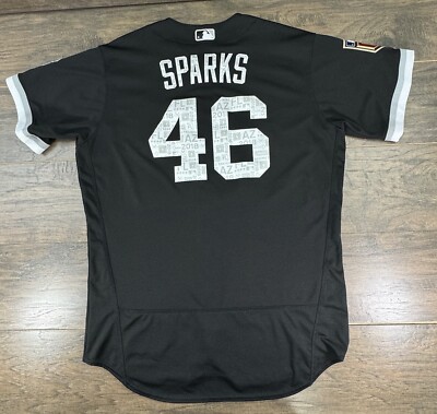 Majestic Chicago White Sox Jersey 48 Black MLB Spring Team Issued