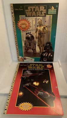 STAR WARS 1997 STICKER BOOK & STAR WARS GALACTIC ADVENTURES 1997 COLORING BOOK