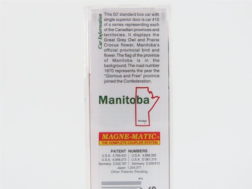 N Scale Micro-Trains MTL 07700160 Manitoba Provincial 50' Standard Boxcar #1870 - Picture 5 of 8