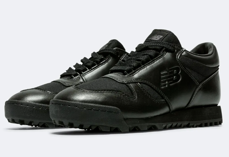 NIB New Balance Rainier Low UALGSBBB Black Shoes Sneakers Leather 5.5  / 7 RARE
