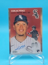 Carlos Perez 2023 Topps Chrome Platinum Anniversary RC #CPA-CP Chrome Base Auto
