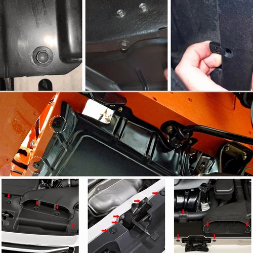 For Nissan Body Bolts & U-nut Clips M6 Engine Under Cover Splash Shield Guard - Bild 5 von 8