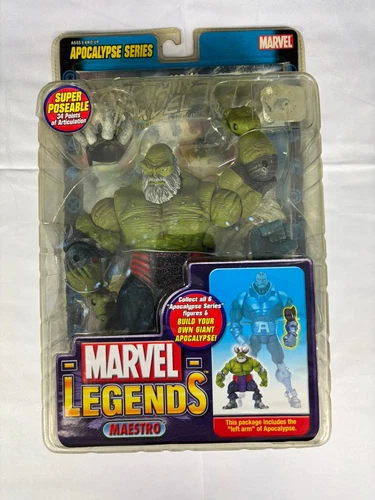 Figura de acción Maestro Hulk Marvel Legends serie Apocalipsis BAF Toy Biz 2005