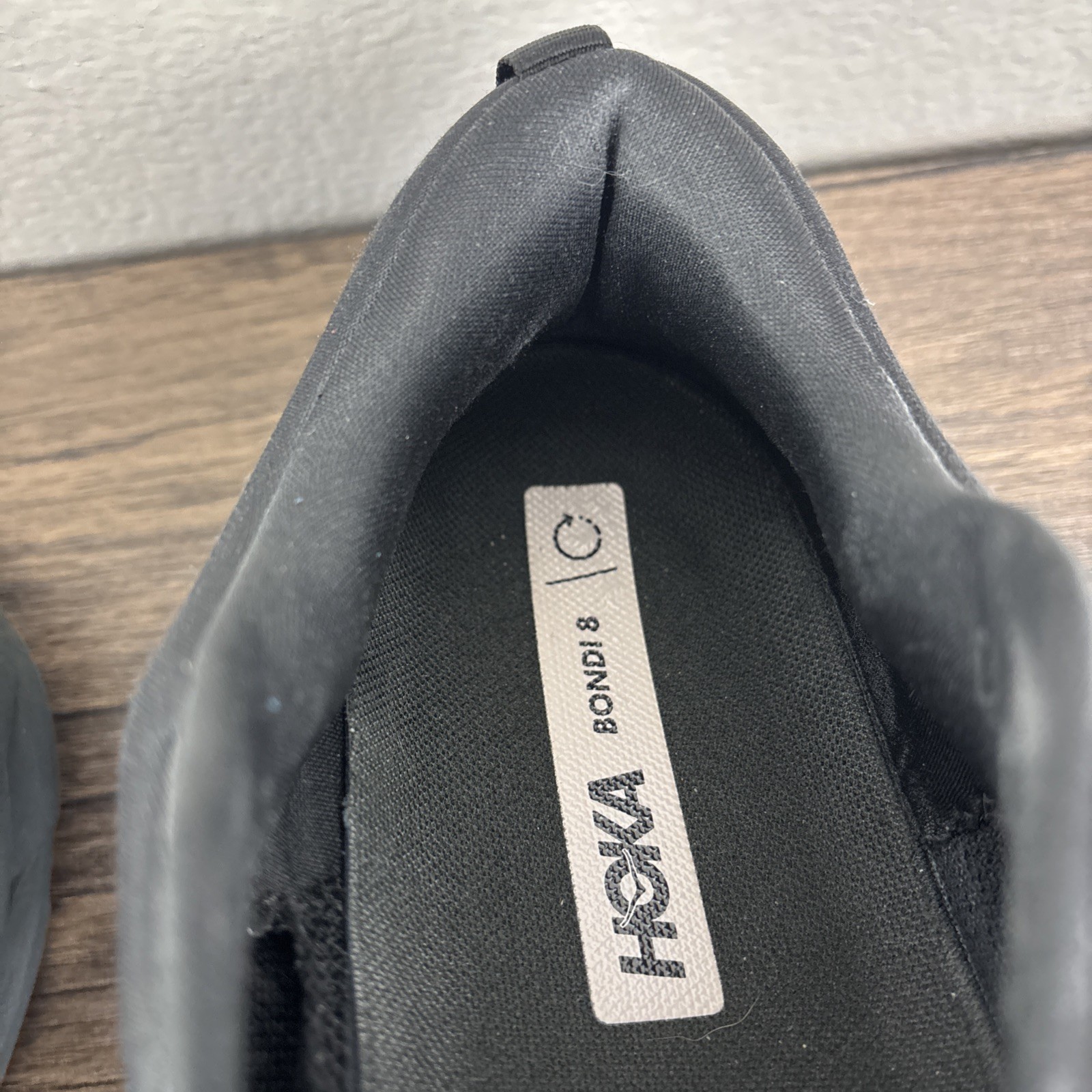 Hoka One One Bondi 8 Triple Black Running Shoes Women’s Size 10D Wide Sneakers thumbnail 21