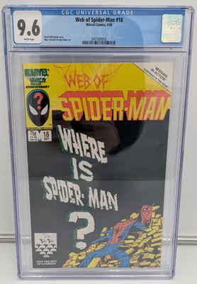 Web of Spider-Man, Vol. 1 #18 Marvel Comics 1986 CGC 9.6