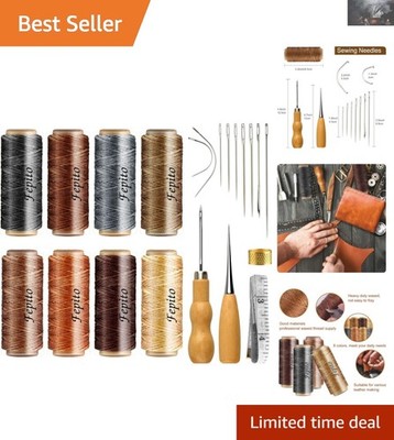 Versatile Leather Waxed Thread and Hand Tools - Ideal for All Crafting