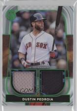 2022 Topps Tribute Dual Relics Green 62/99 Dustin Pedroia #DR-DP qf8