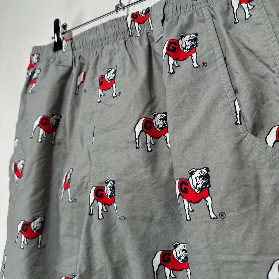 Georgia Bulldogs Columbia PFG Swim Trunks Shorts Men Medium Gray All Over Print - Image 4 of 4