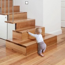 Clear Non-Slip Stair Treads 4'' x 32'', 15 Pack Pre-Cut Transparent for Woode...