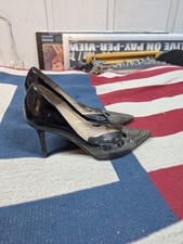 Jimmy Choo Snakeskin Pointy Toe Pumps - Size 37.5