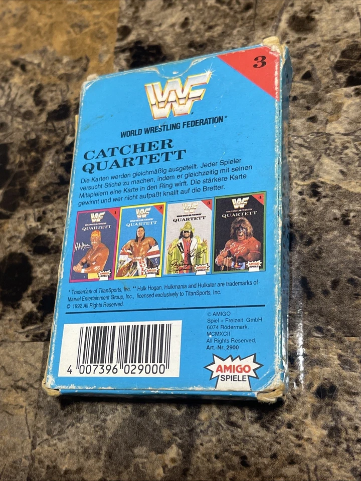 RARE - 1992 WWF Quartett Series 3 - Complete Set in Box - Amigo Germany - Image 3 of 3