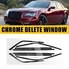 8x Fit 2011 12-2023 Chrysler 300 Side Window Chrome Delete Film Blackout Trim EA