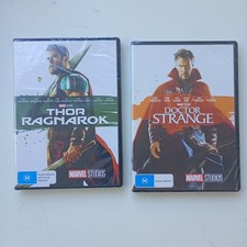 Marvel Studios DVD Bundle Thor Ragnarok & Doctor Strange Movie Lot New Sealed