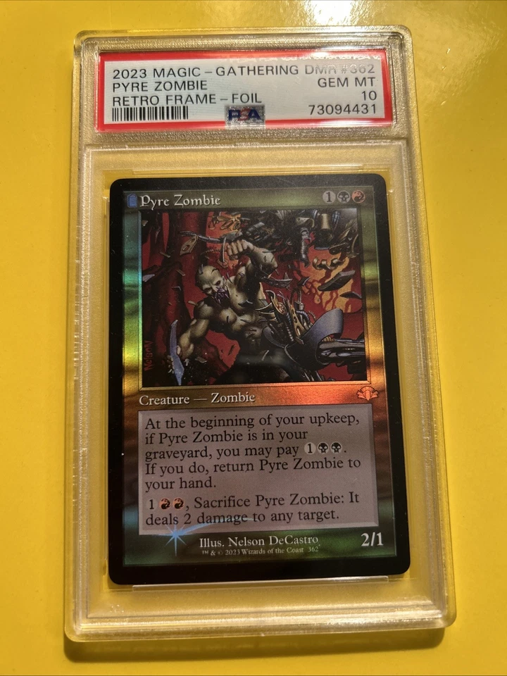 2023 MTG: PYRE ZOMBIE #362 FOIL🔥PSA 10 GEM 🔥DOMINARIA REMASTERED-RETRO FRAME - Image 4 of 4