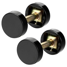 2 Pcs Round Door Hole Cover Plates 1" Diameter Fits Doors 1-3/8" to 2-1/4"