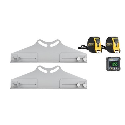 Uimoso Wheel Alignment Plates with Toe and Camber, Set of 2 with Tape Measures