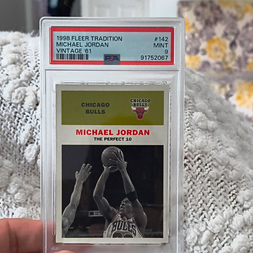 1998 Fleer Tradition Michael Jordan Vintage '61 #142 PSA Graded Bulls 91752067