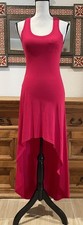 Express Hot Pink Racerback High-Low Hem Cotton Summer Dress Sz XS