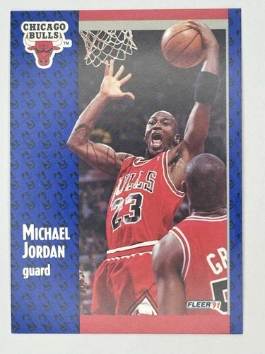 1991-92 Fleer - Michael Jordan #29 Bulls (Wax Stain on Back of Card) C766