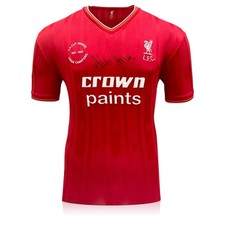 Alan Hansen Front Signed Liverpool 1986 Football Jersey