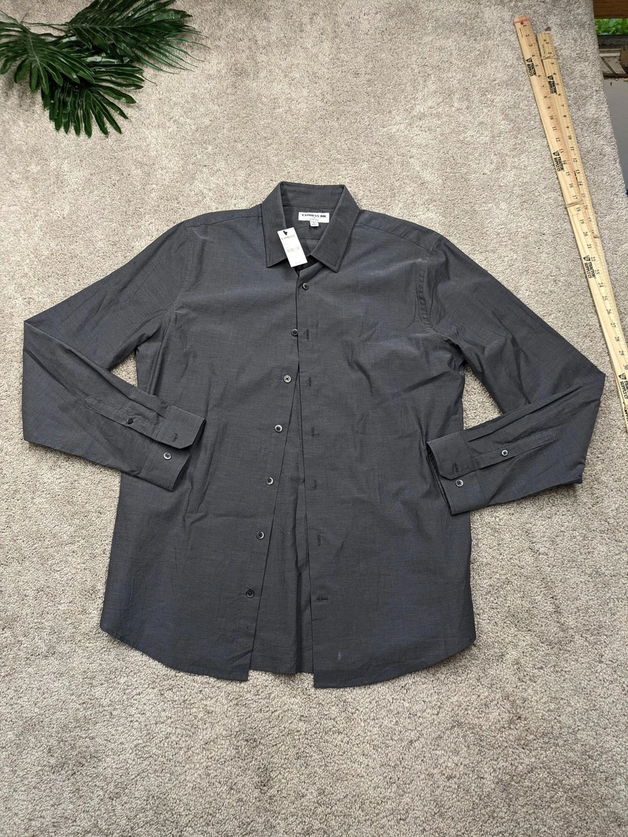 Las Mejores Ofertas En Camisas De Vestir De Manga Corta Express Para Hombres | EBay