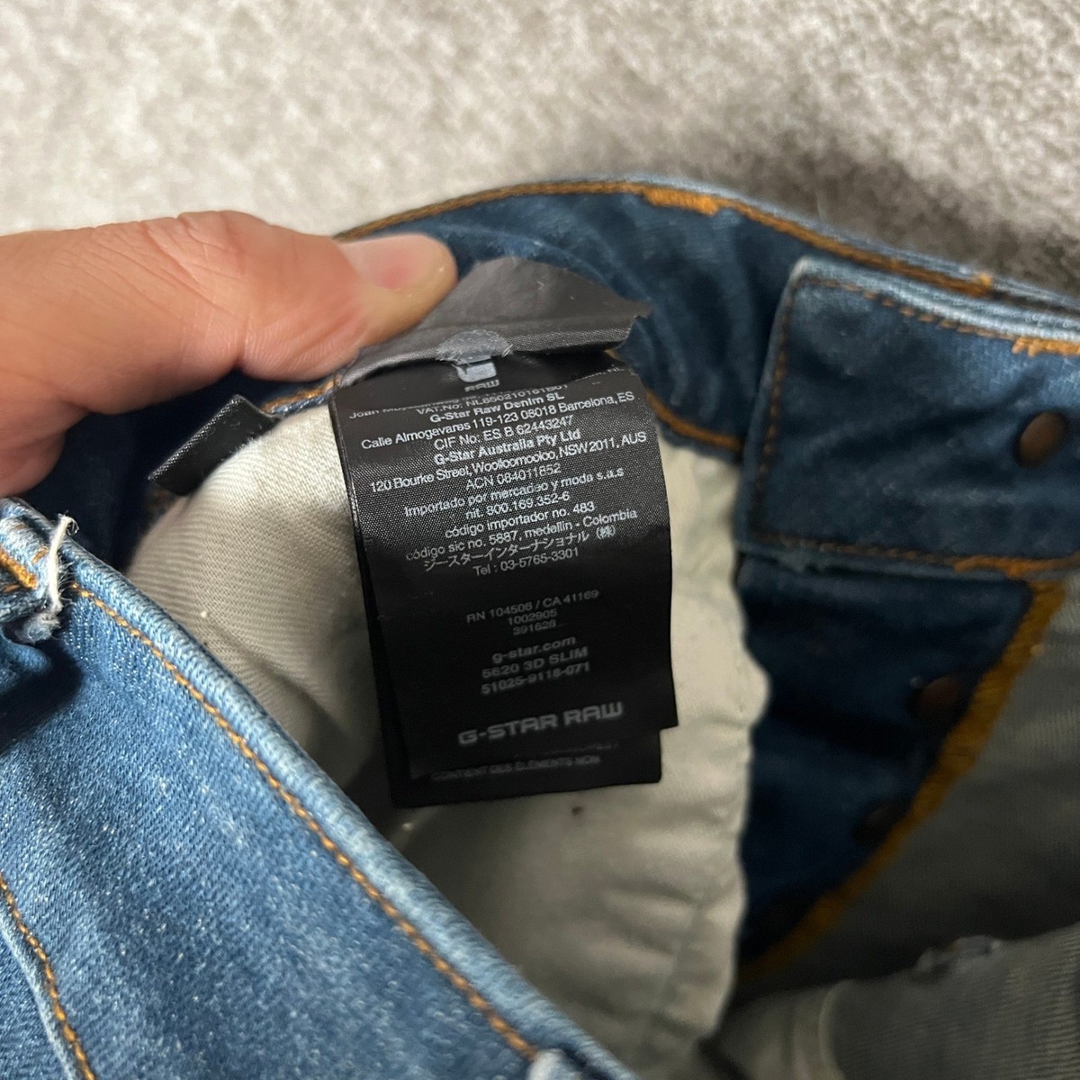 G-Star RAW 5620 3D Knee Slim Blue Denim Jeans Mens Size 29x32 | eBay