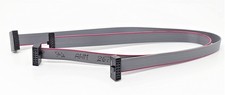 2 PCS 20cm 7.8 Inch 1.27mm 10P 2x5 F/F Flat Ribbon Cable IDC Connector Pitch