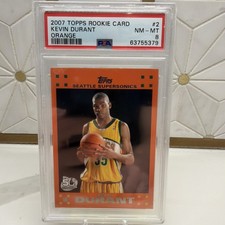 ?2007 Topps Kevin Durant Rookie Card  Orange #2 - PSA 8?. rookie card picture