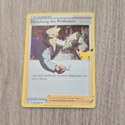 Pokemon Karte 023/025 Forschung d. Professors Holo aus 25th Celeb.  deutsch - NM