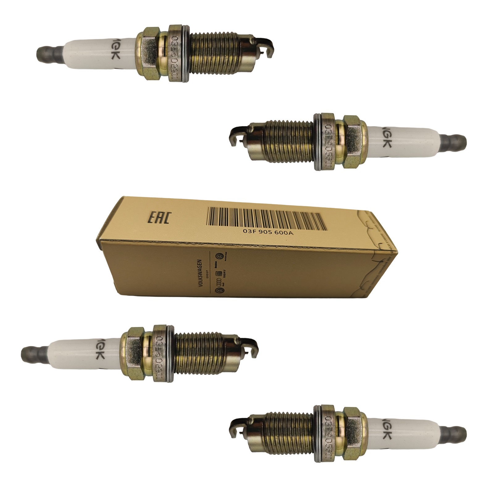 4x Spark Plug For AUDI A1 SEAT Altea SKODA Fabia II VW Beetle 08-19 03F905600A