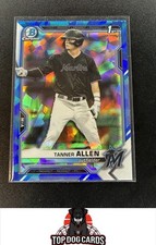 2021 Bowman Draft Sapphire Edition #BDC-165 Tanner Allen Miami Marlins