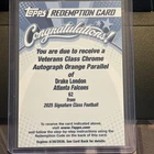 2025 Topps Drake London Red (Raw)
