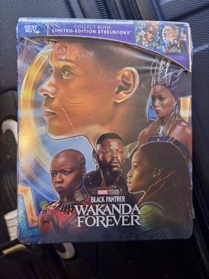 #ad Black Panther: Wakanda Forever Best Buy Exclusive 4K Steelbook Like New Rare OOP $19.99
