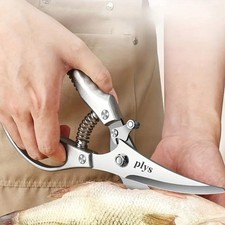 Kitchen Poultry Shears, Heavy Duty Stainless Steel Bone Scissors for Meat  Fish