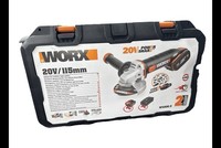 Worx Akku Winkelschleifer Flex Set WX800.5 Inkl Akku 4Ah Und LadegeräT