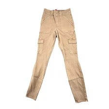 Spanx Stretch Twill Ankle Cargo Pants Women's Medium Honey Glow 20311Q