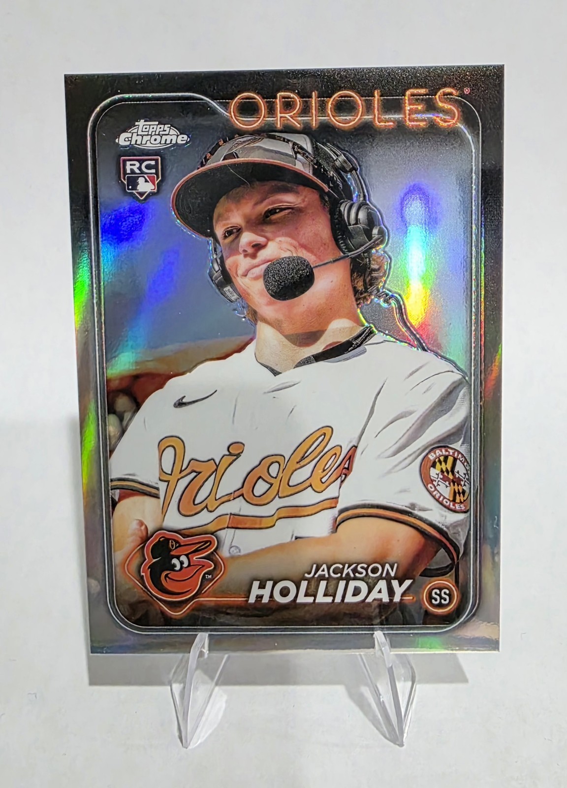 2024 Topps Chrome - Image Variation Jackson Holliday #88 Wearing Headset (RC)