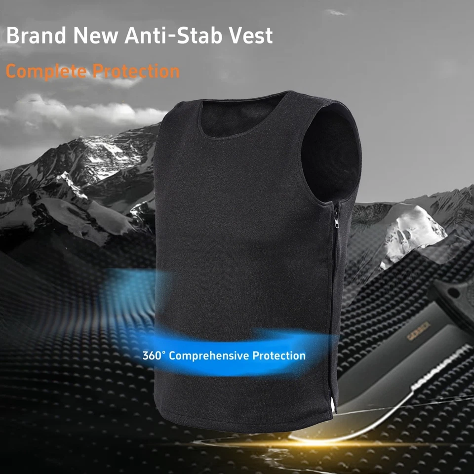 Anti-Cut Anti-Stab Dual Laye Vest Concealed Inner Soft Armor Protective Vest - Image 2 of 4