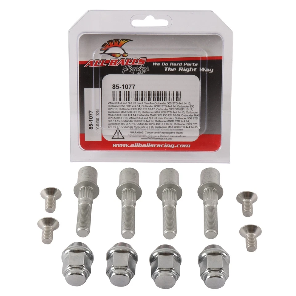 All Balls Wheel Stud and Nut Kit 85-1077 for Can-Am Outlander 570 DPS 16 17 - Image 3 of 4