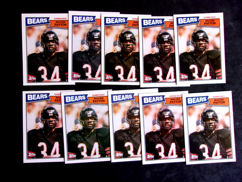10 KARTEN 1987 TOPPS #46 WALTER PAYTON IN NRMT-MINT CONDITION..BEARS.HOFAMER