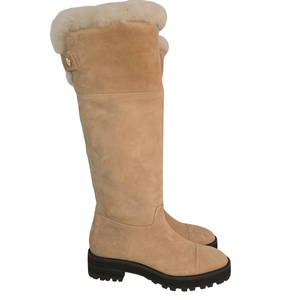 Botas Stuart Weitzman para mujer talla 5,5 piel de oveja forradas gamuza altas invierno Foto 2 de 4