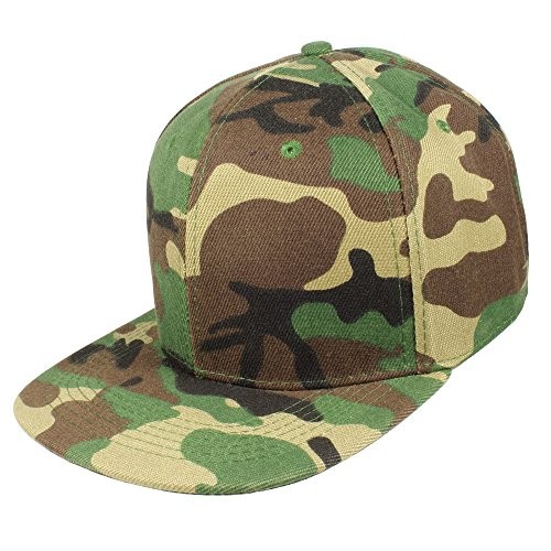 Gelante Plain Blank Flat Brim Adjustable Snapback Baseball Caps SET 6er Pack Camouflage - Bild 2 von 5