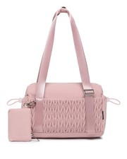 Small Gym Bag for Women Quilted Mini Tote with Wet Compartment and Coin Purse...