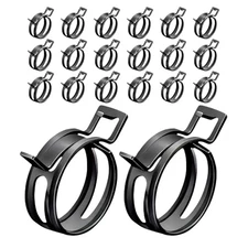 1/2" ID Spring Band Type Clamps Manganese Steel Fuel Line Pipe 20PCS 12mm