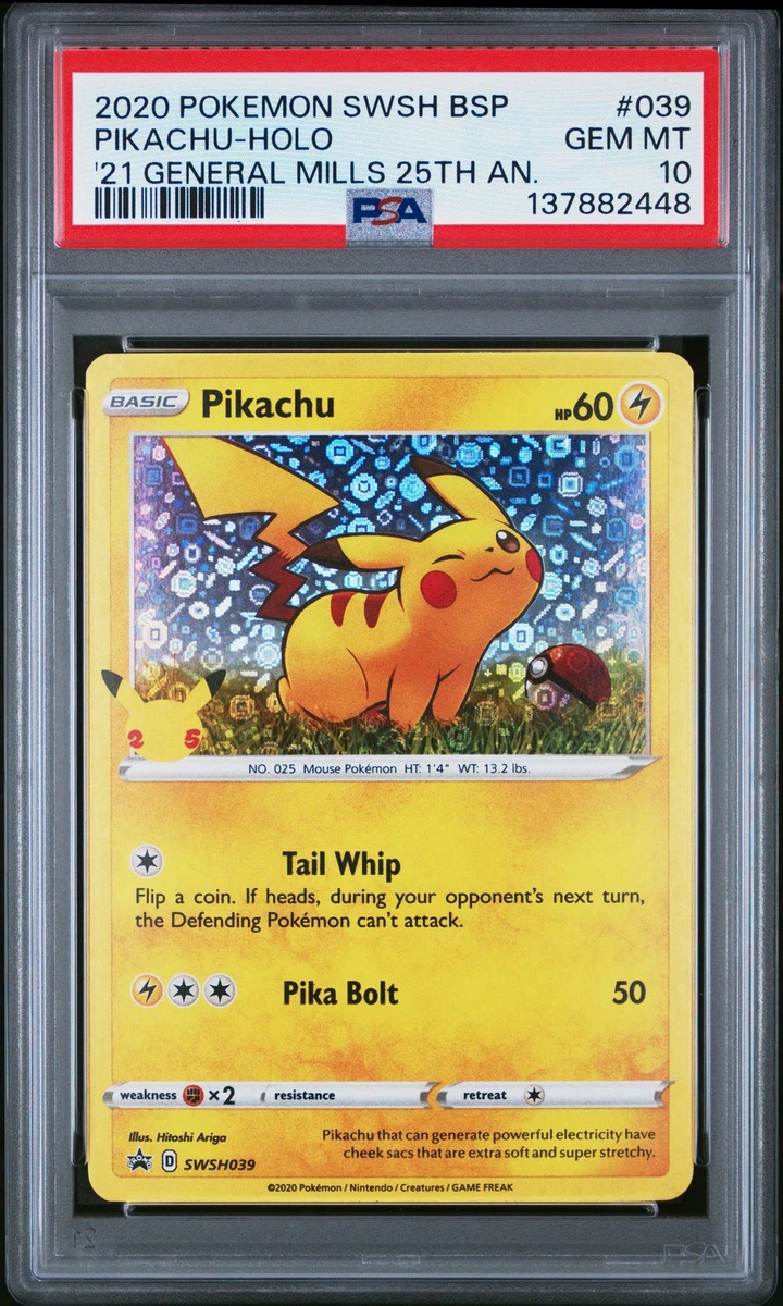 Pikachu Pokémon TCG Individual Trading Card Games General Mills